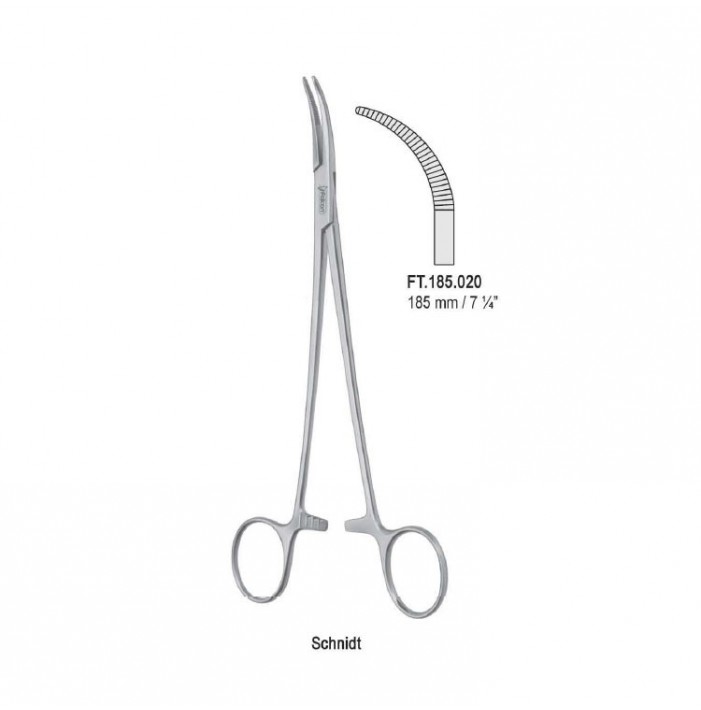 Forceps artery Schnidt fig. 2 curved 185mm
