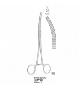 Forceps hysterectomy Bonney-Berkeley 1x2th curved screw joint 200mm