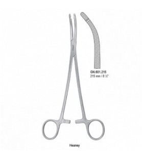 Forceps hysterectomy Heaney 1th curved 215mm