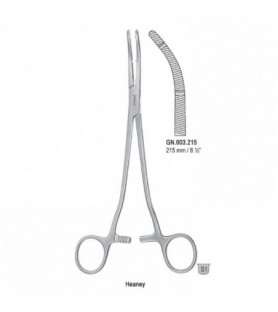 Forceps hysterectomy Heaney 2th curved 215mm