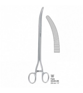 Forceps hysterectomy Faure curved 255mm