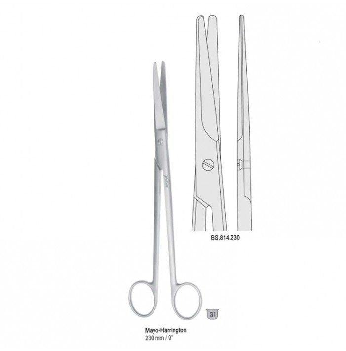 Scissors uterine Mayo-Harrington straight. 230mm