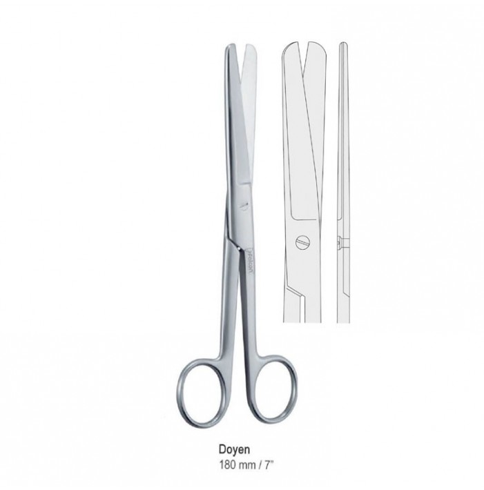 Scissors abdominal Doyen straight 180mm