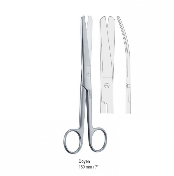 Scissors abdominal Doyen curved 180mm