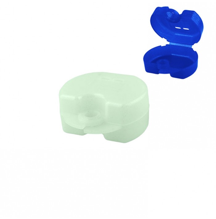 Retainer cases Euro maxi glow in the dark, 38 x 76 x 64mm (Pack of 10 pieces)