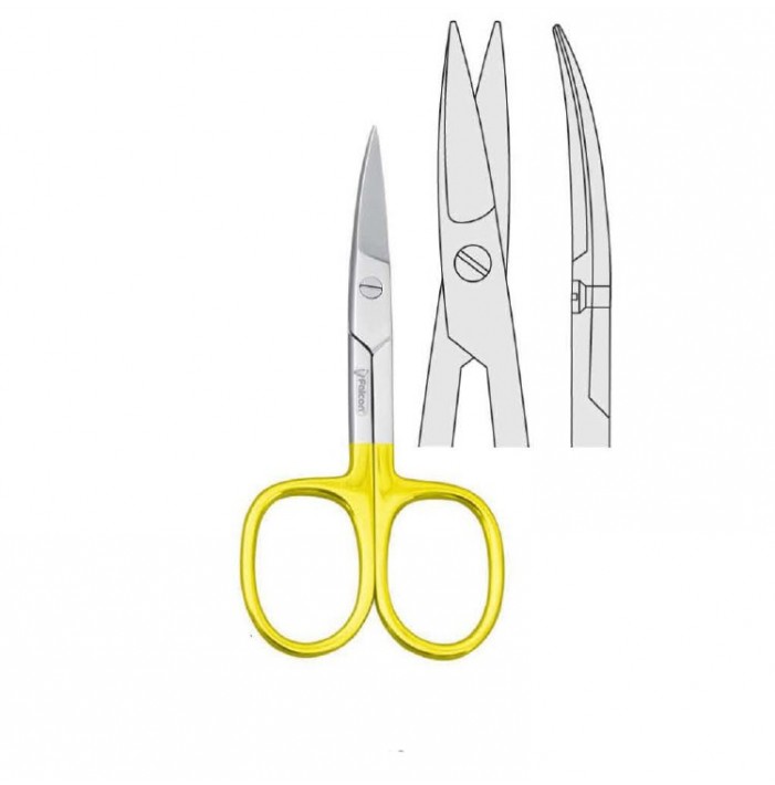 Falcon-Cut scissors manicure finger nail curved 90mm