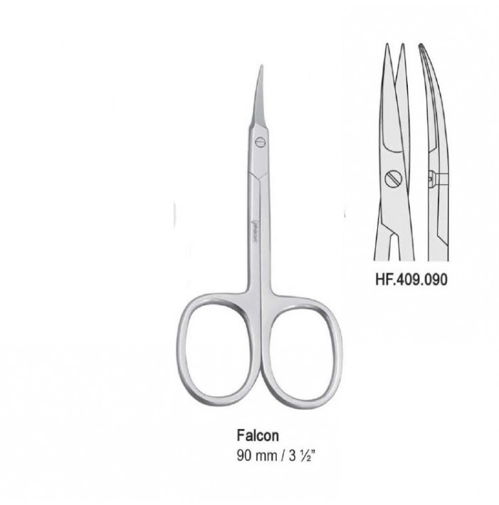 Scissors cuticle curved 90mm