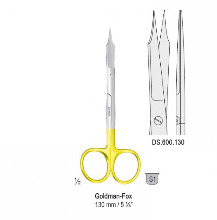 Falcon-Cut Nożyczki Goldman-Fox proste 130mm