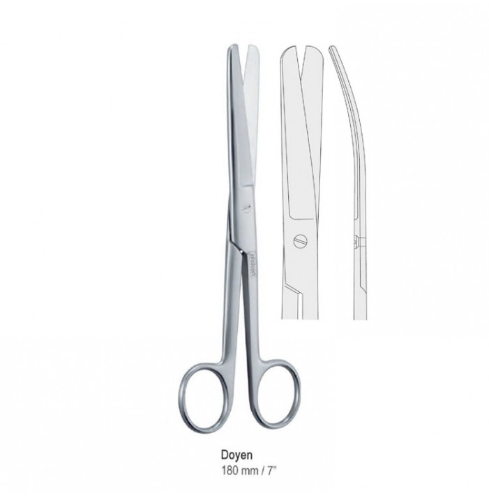 Scissors abdominal Doyen curved 200mm
