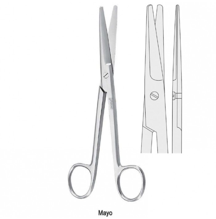 Nożyczki Mayo operacyjne proste 170mm