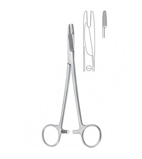 Needle holder with scissors...