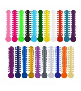 ElastoMax Uno ligatury w różnych kolorach (40 pasków 1040 szt.)
