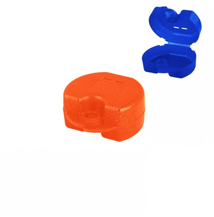 Pudełko ortodontyczne Euro Maxi fluoroscencyjny pomarańczowy, 38 x 76 x 64mm (Opak. 10 szt.)