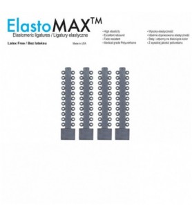 ElastoMax Ultra ligatury silikonowe bez lateksu srebrny metalik (1012 szt.)