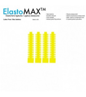 ElastoMax Solo ligatury, bez lateksu, fluorescencyjny żółty (1012 szt.)
