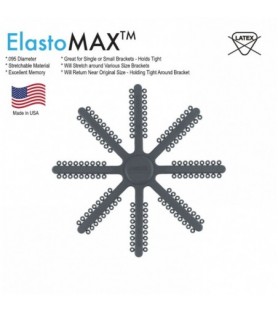 ElastoMax Mini ligatury .095 mm bez lateksu szare (1008 szt.)