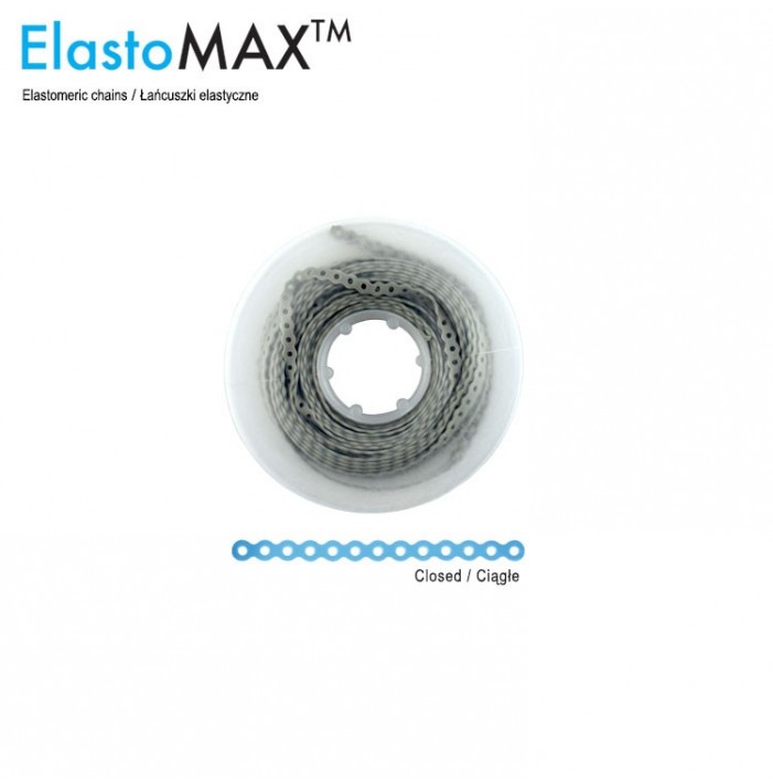 ElastoMax Ultra łańcuszek silikonowy, bez lateksu, długi szary (4.5m na szpuli)