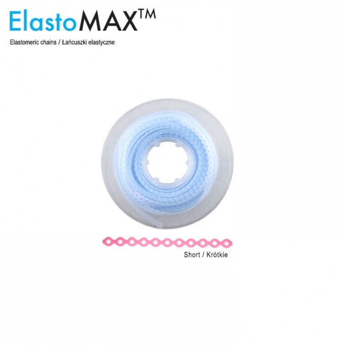 ElastoMax elastomeric chain, latex free, short pearl blue (4.5m spool)