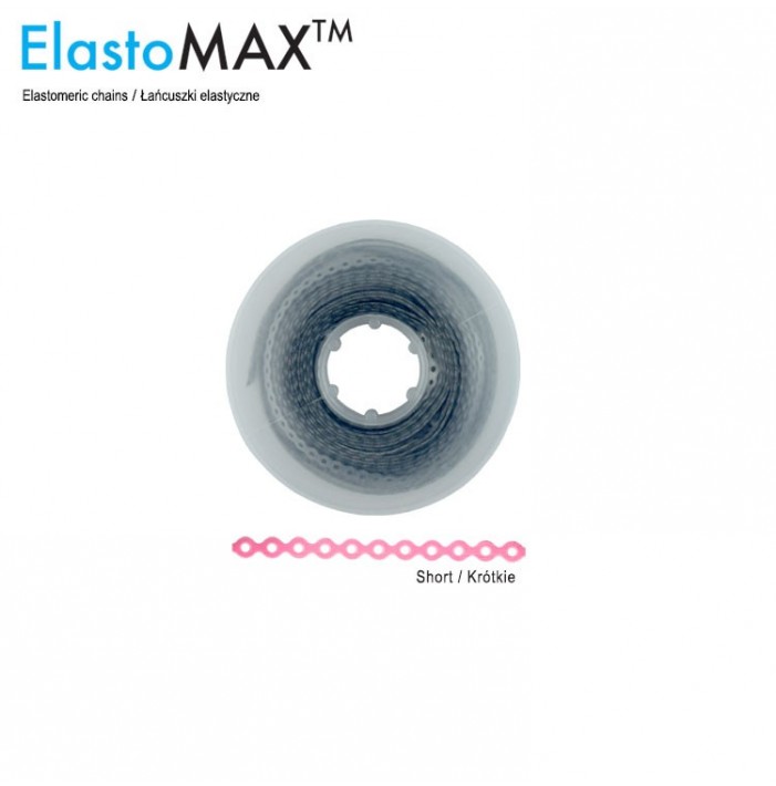 ElastoMax Uno elastomeric chain, short, silver (4.5m spool)