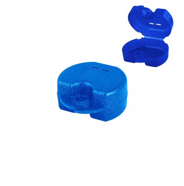 Retainer cases Euro maxi tropical blue, 38 x 76 x 64mm (Pack of 10 pieces)