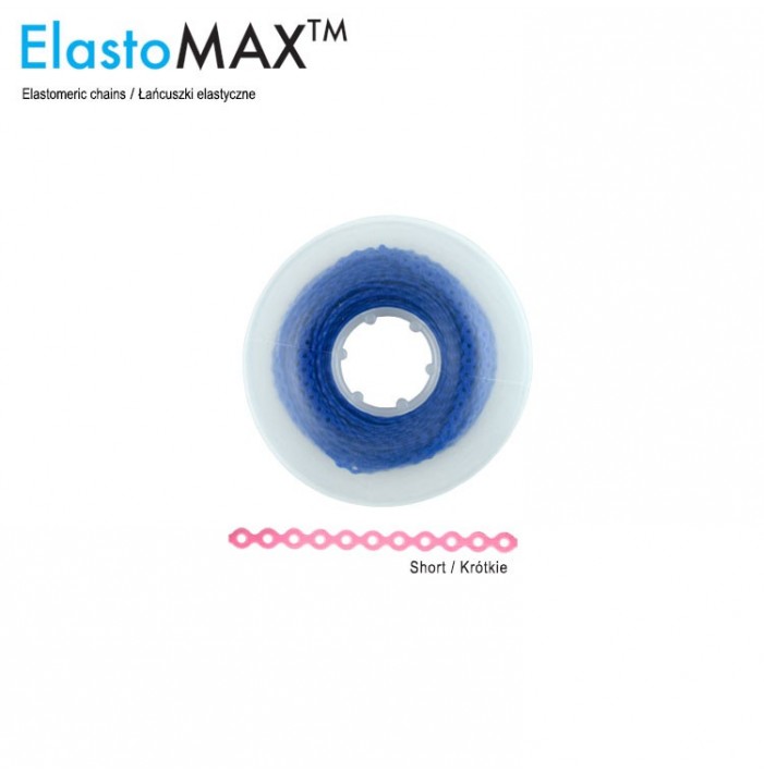 ElastoMax Uno elastomeric chain, short, dark blue (4.5m spool)