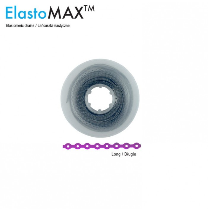 ElastoMax Uno elastomeric chain, long, silver (4.5m spool)