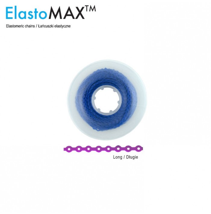ElastoMax Uno elastomeric chain, long, dark blue (4.5m spool)