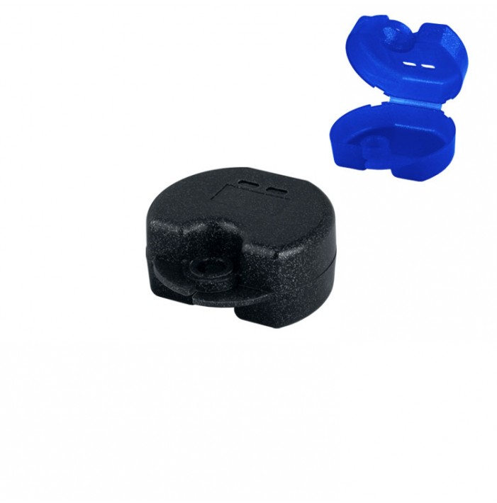 Retainer cases Euro maxi sparkle black, 38 x 76 x 64mm (Pack of 10 pieces)