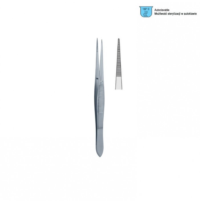 Penseta anatomiczna ząbkowana Falcon szpiczasta 200mm