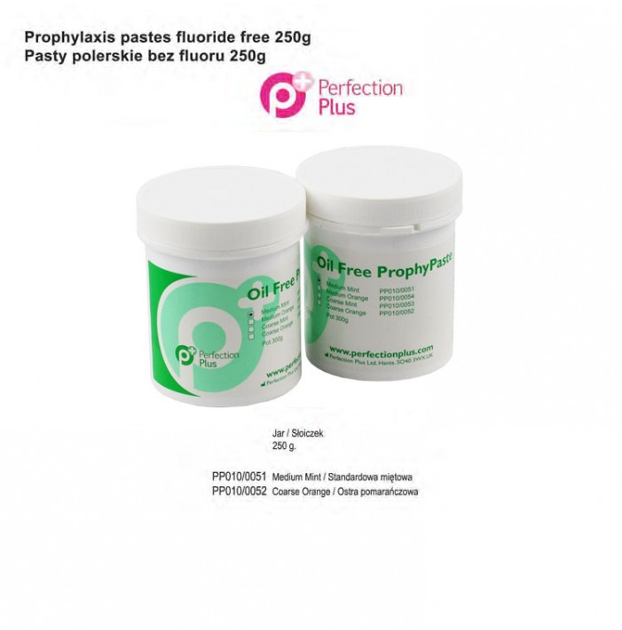 Prophylaxis paste fluoride free, medium mint (250 g.)