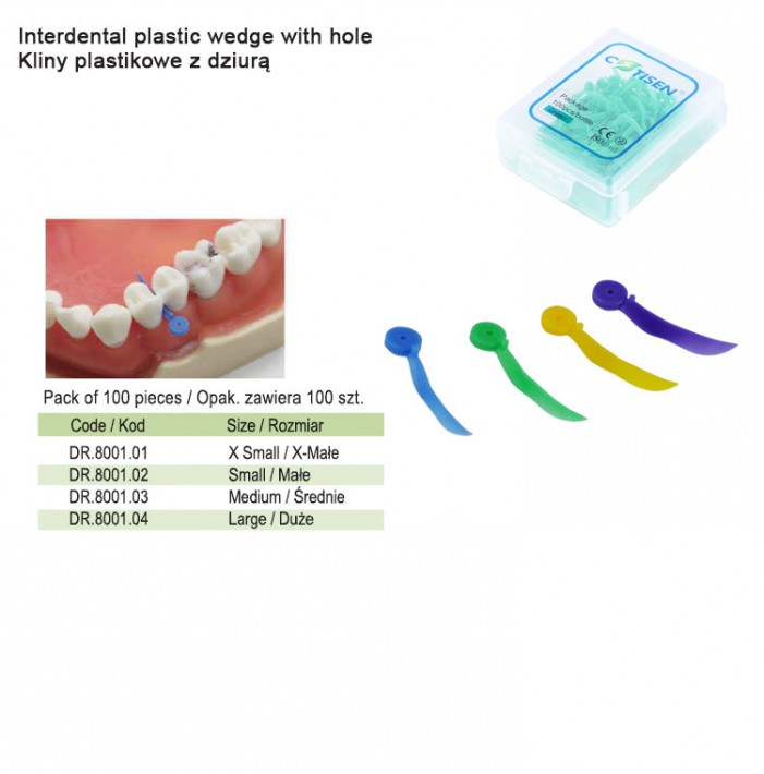 Plastic wedge with hole (Pack of 100 pieces)