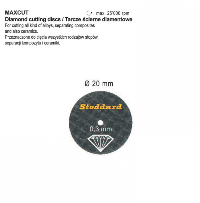Motyl diamond cutting disc Ø20mm x 0.3mm