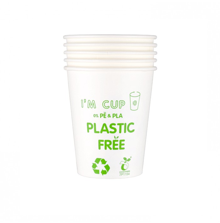 Jednorazowe kubki papierowe biodegradowalne150ml (50 szt)