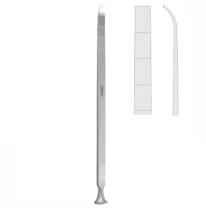 Osteotome maxillo facial Epker more curved 6mm, 180mm