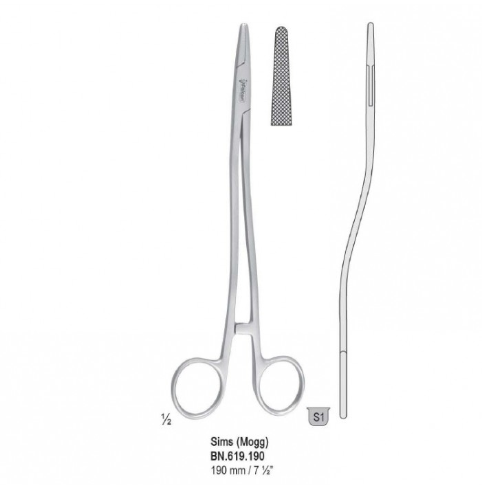 Needle holder Sims (Mogg) S-Shape 200mm