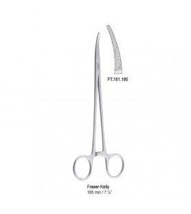 Forceps artery Fraser-Kelly curved 185mm