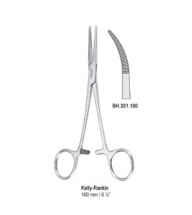 Forceps artery Kelly-Rankin curved 160mm