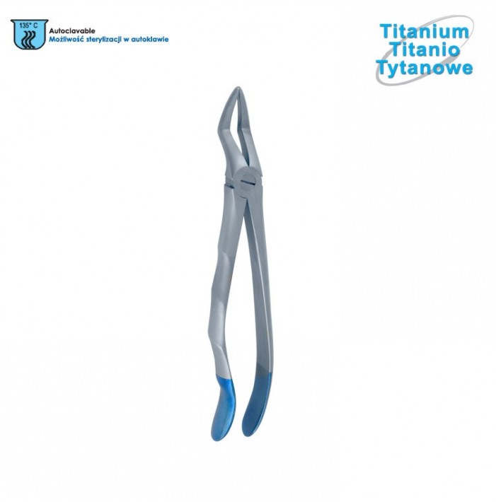 Titanium Extracting forceps with anatomical handle fig. 51A