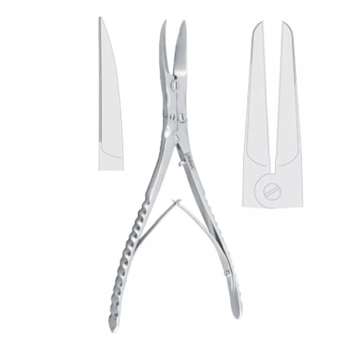 Scissors nasal ridge cutting Obwegeser straight 215mm