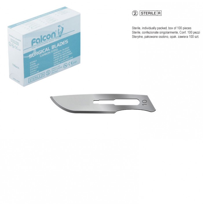 Falcon scalpel blades fig. 10 (Pack of 100 pieces)