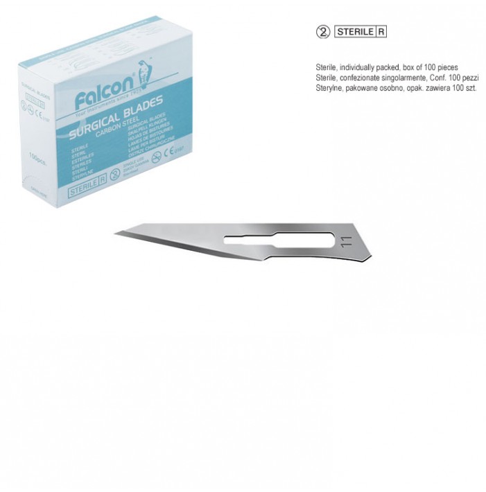 Falcon scalpel blades fig. 11 (Pack of 100 pieces)