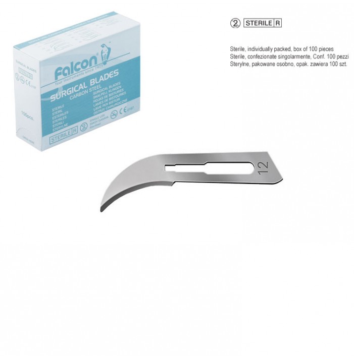 Falcon scalpel blades fig. 12 (Pack of 100 pieces)