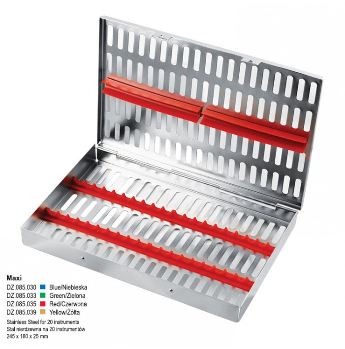 Cassette Tray with cover MAXI, red
