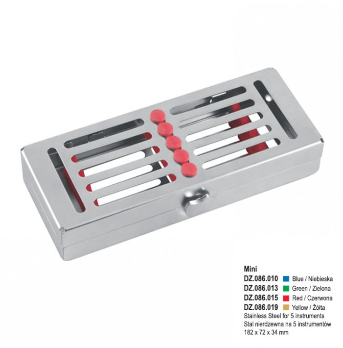 TWIST-LOCK Cassette Tray with cover MINI, red