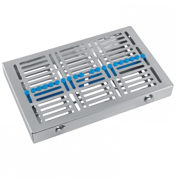 TWIST-LOCK Cassette Tray with cover MAXI, blue