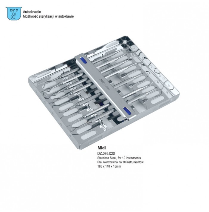 Cassette tray Falcon MIDI stainless steel
