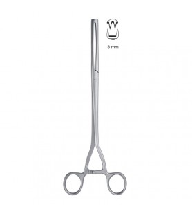 Museux tenaculum fcps. curved. sidew 6mm 24cm