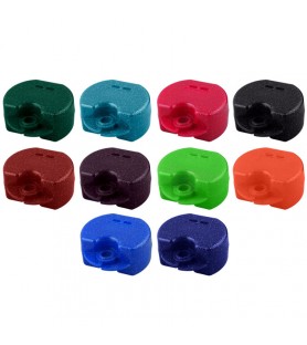 Retainer cases Euro maxi assorted colours, 38 x 76 x 64mm (Pack of 10 pieces)