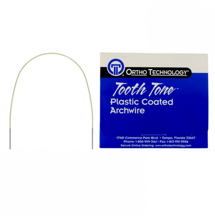 SS Tooth Tone rectangle archwire lower .018" x .025"