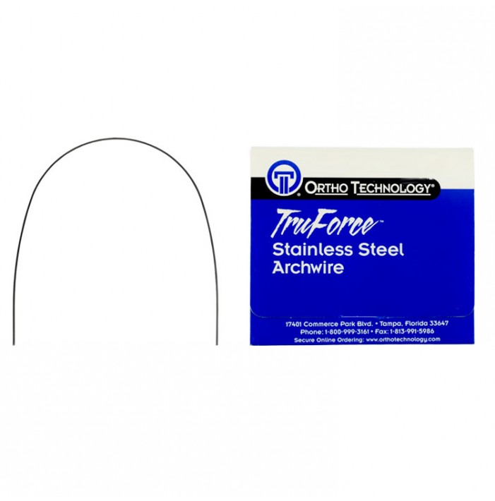 TruForce SS Full-Form 6-strand coaxial archwire upper .0215" (Pack of 10 pieces)